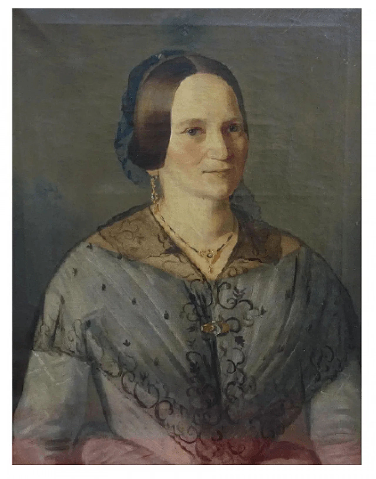 Antique portrait of a woman, 19th century 1