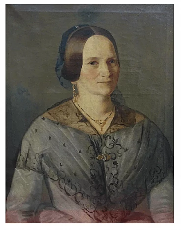 Antique portrait of a woman, 19th century