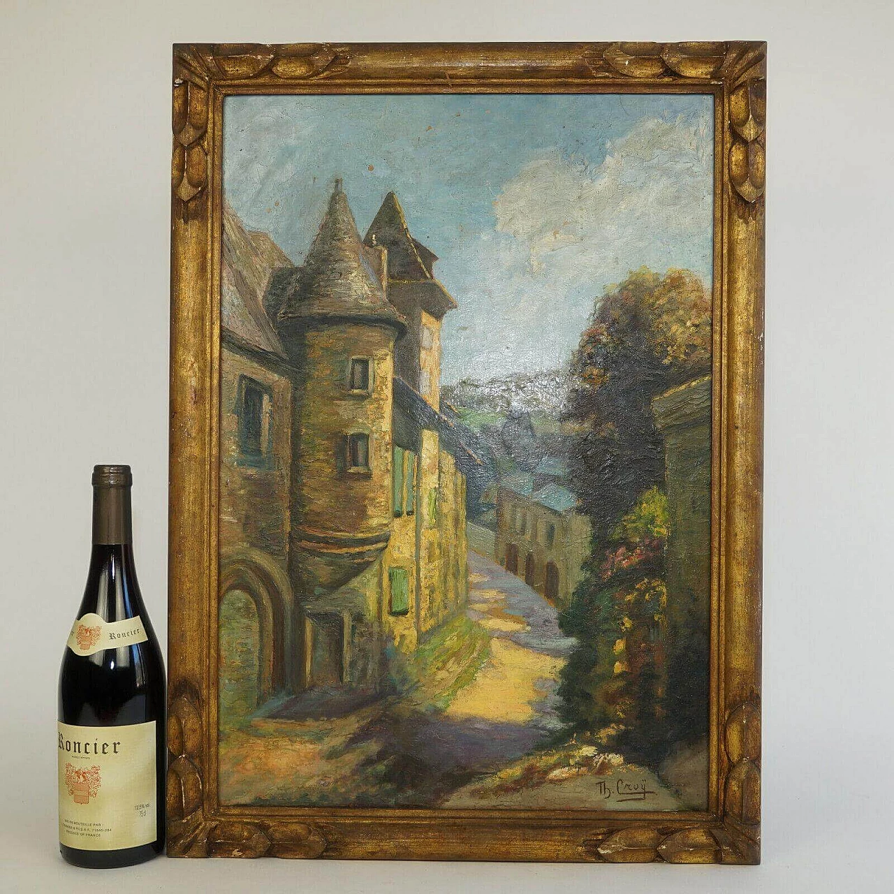 T.B. Cruÿ, village glimpse, oil painting, 1930s 6