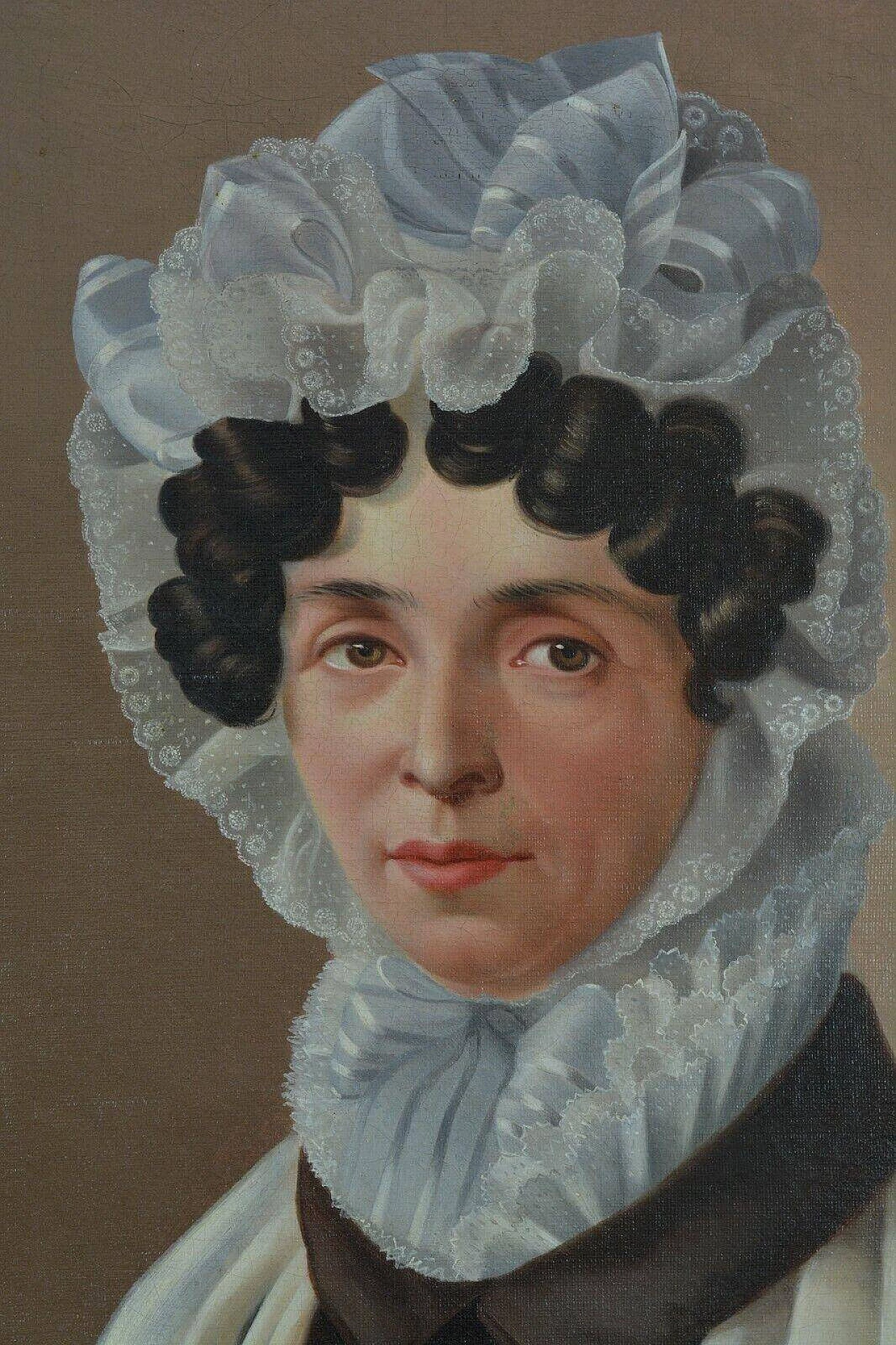 English female portrait, oil painting on canvas, mid-19th century 10