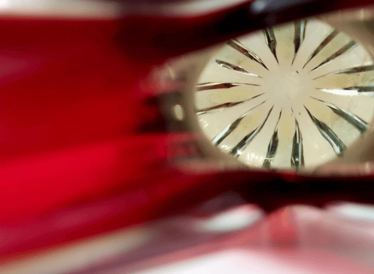 Red, orange and yellow Murano submerged glass vase, 1960s 10