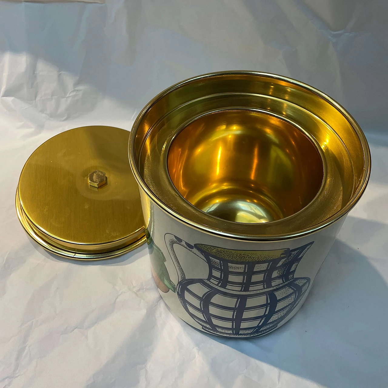 Ice bucket “Orci Romagnoli” by Piero Fornasetti Milano, 50s | intOndo