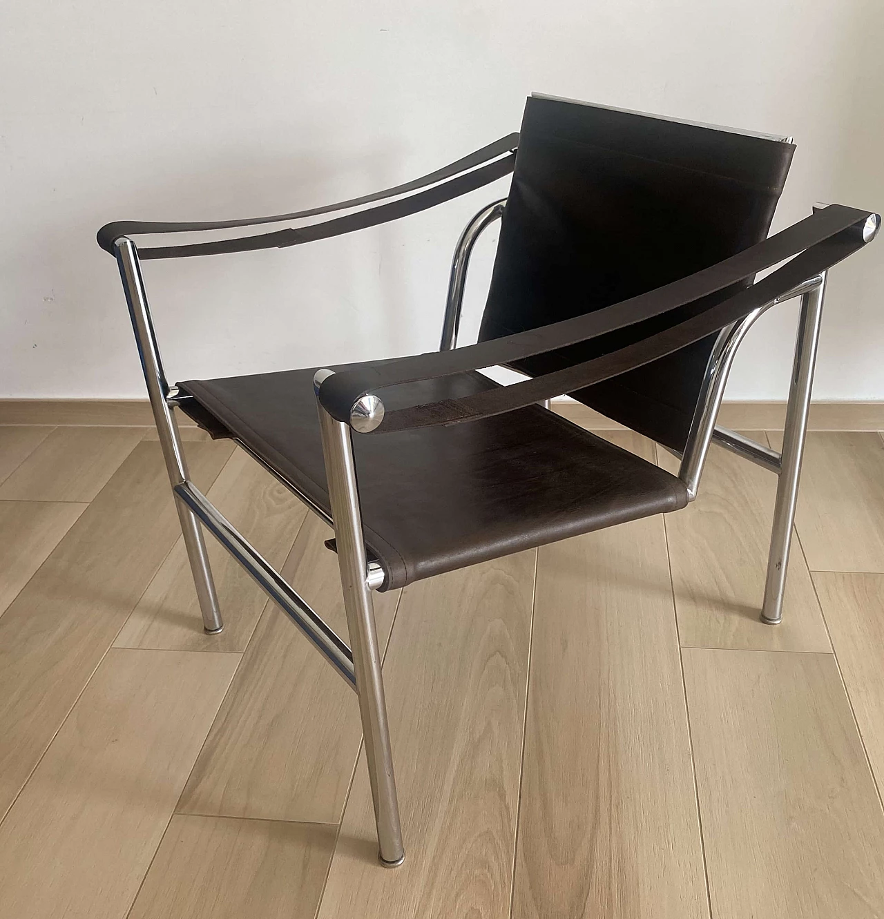 LC1 armchair by Le Corbusier, Jeanneret and Perriand for Cassina, 1970s 1