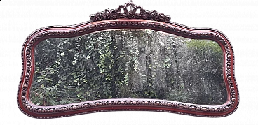 French amaranth red wood mirror, second half of the 19th century