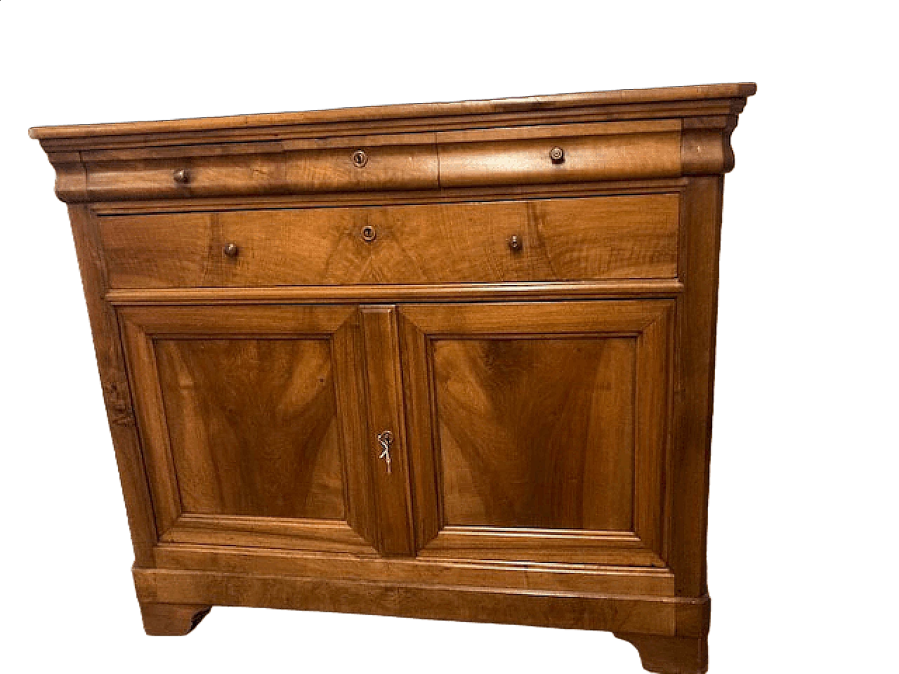 Solid walnut cappuccina sideboard, 19th century 17