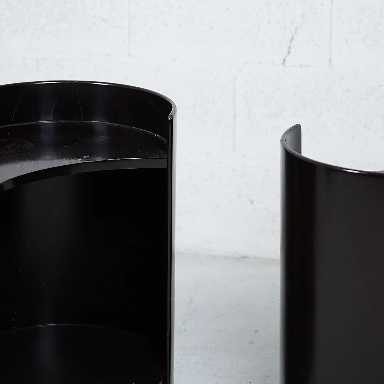 Pair of black Gea coffee tables by Kazuhide Takahama for Gavina, 1960s 3