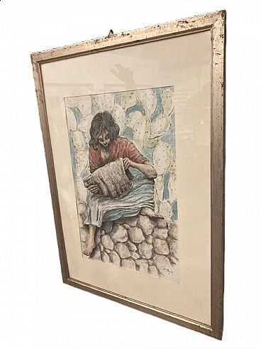 Pippo Madè, disegno a china, 1973