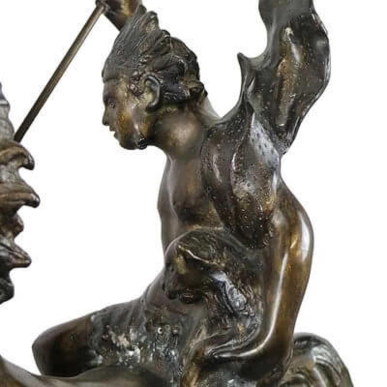 Indian warrior on horseback, reproduction after Tommaso Campajola, bronze sculpture 9