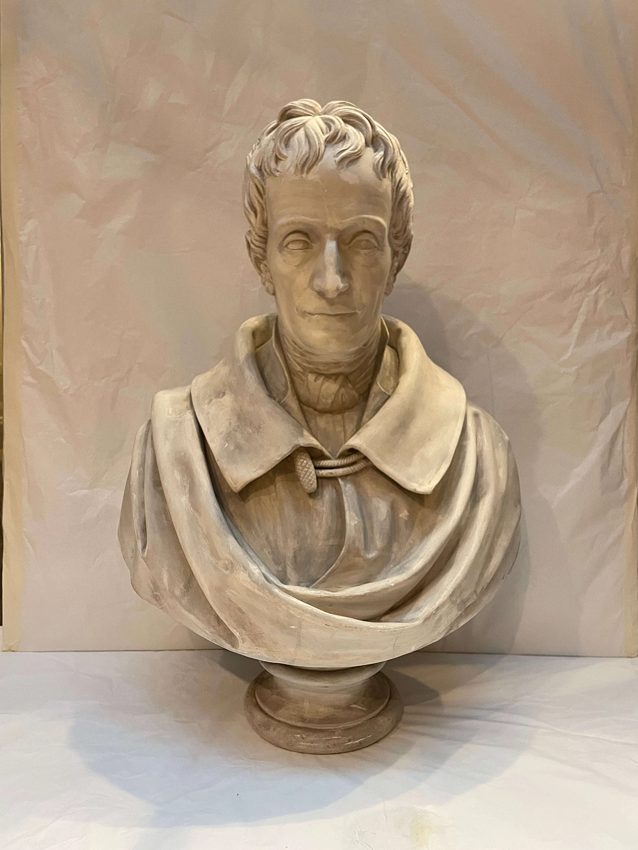 Plaster bust of a Lombard gentleman, 19th century 1
