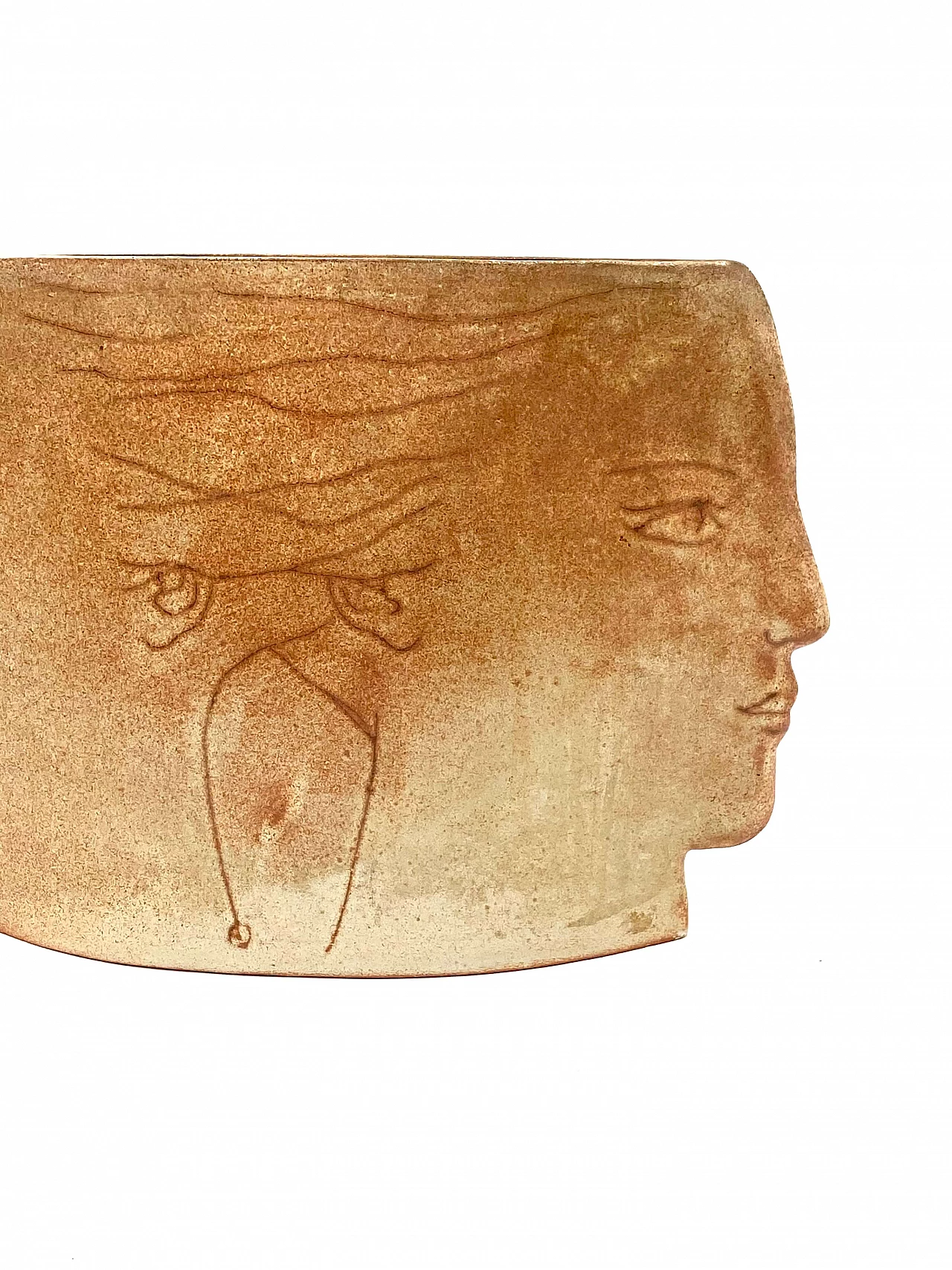 Vaso in ceramica Visages, anni '60 15