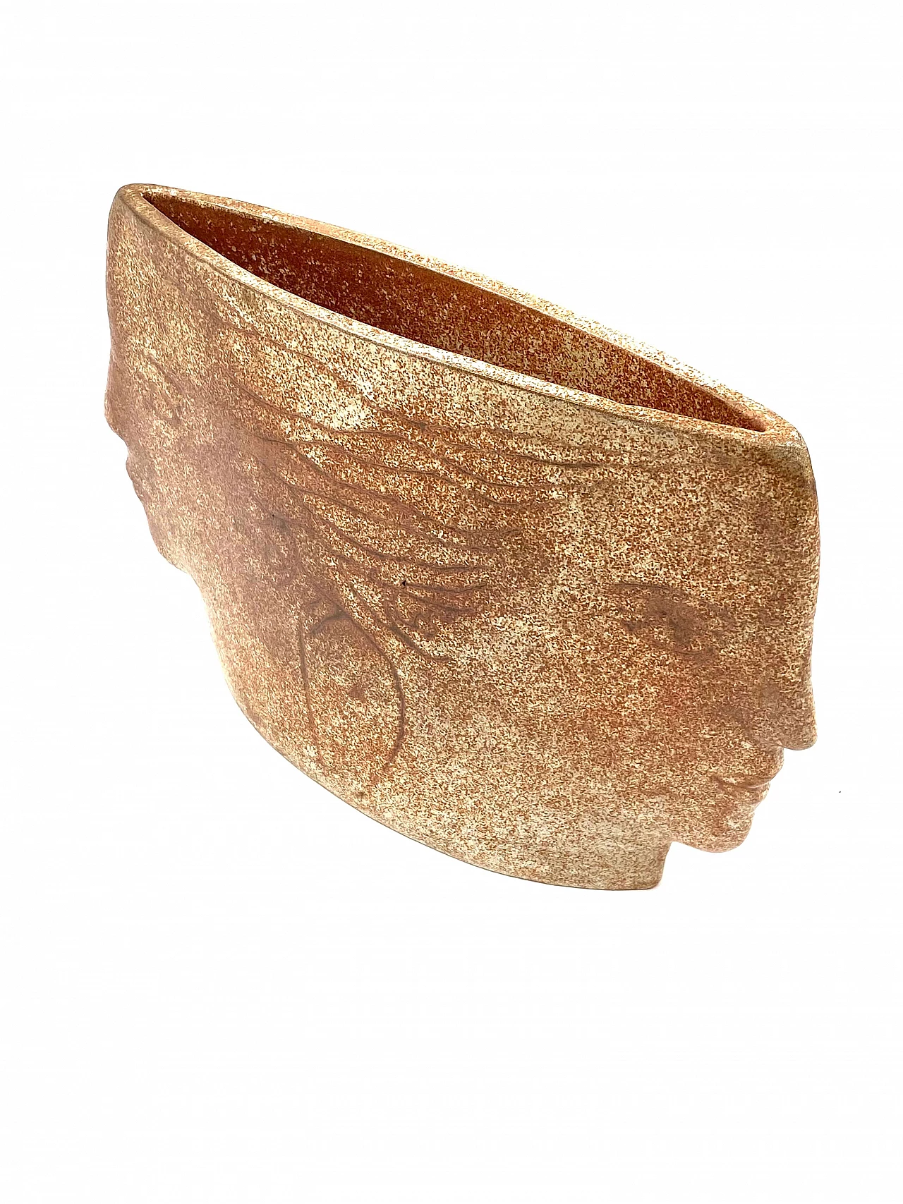 Vaso in ceramica Visages, anni '60 28