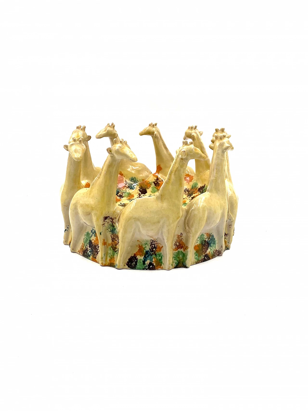 Centrotavola in ceramica di ND Dolfi Ceramiche d'Arte, anni '90 1