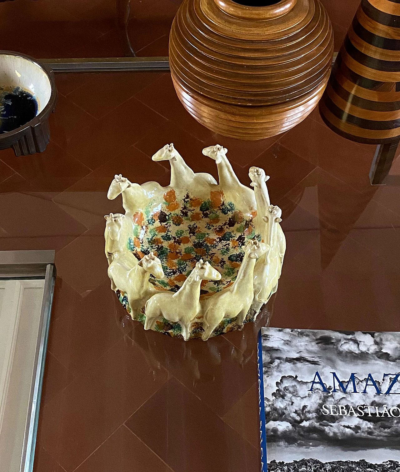 Centrotavola in ceramica di ND Dolfi Ceramiche d'Arte, anni '90 5