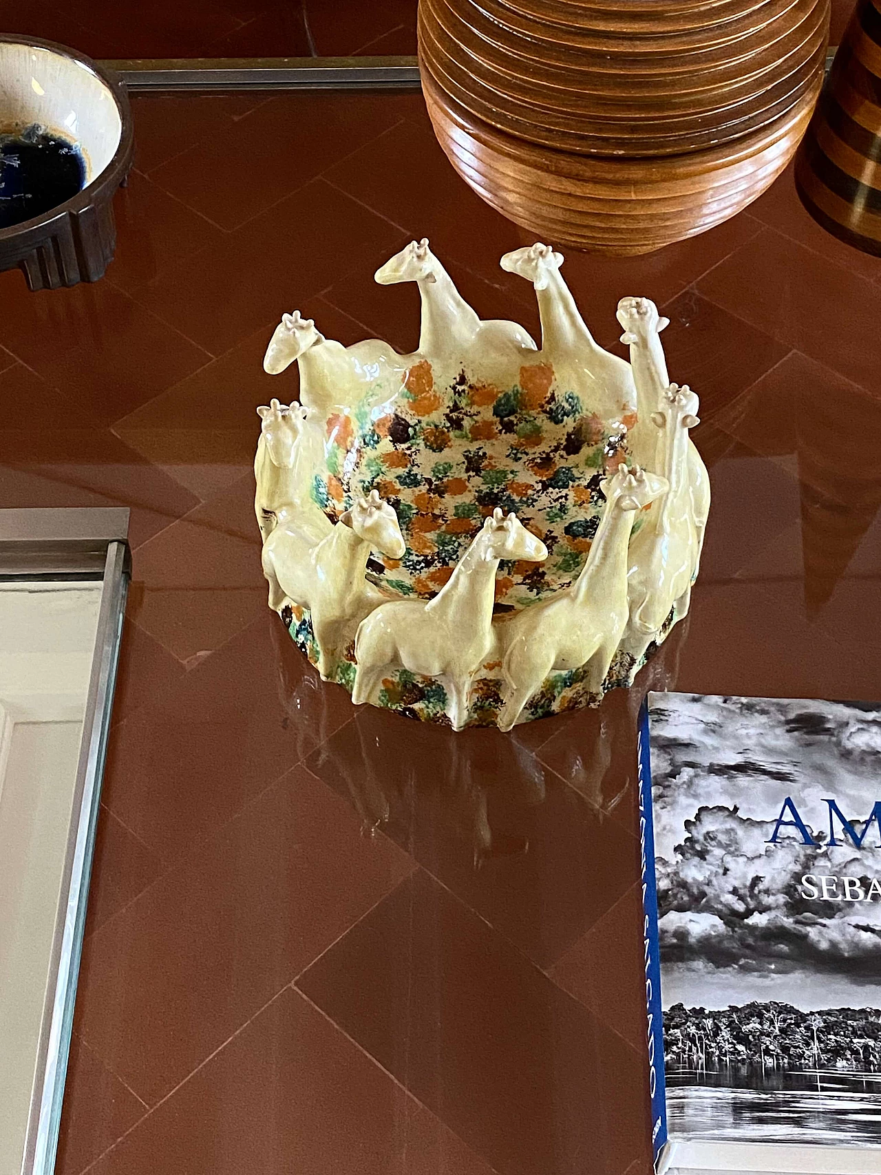 Centrotavola in ceramica di ND Dolfi Ceramiche d'Arte, anni '90 9