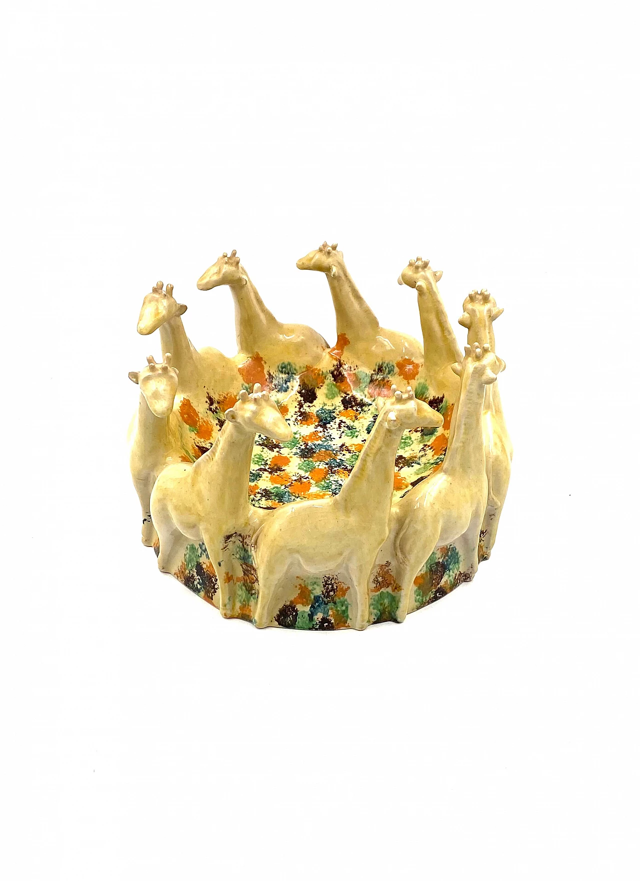 Centrotavola in ceramica di ND Dolfi Ceramiche d'Arte, anni '90 13