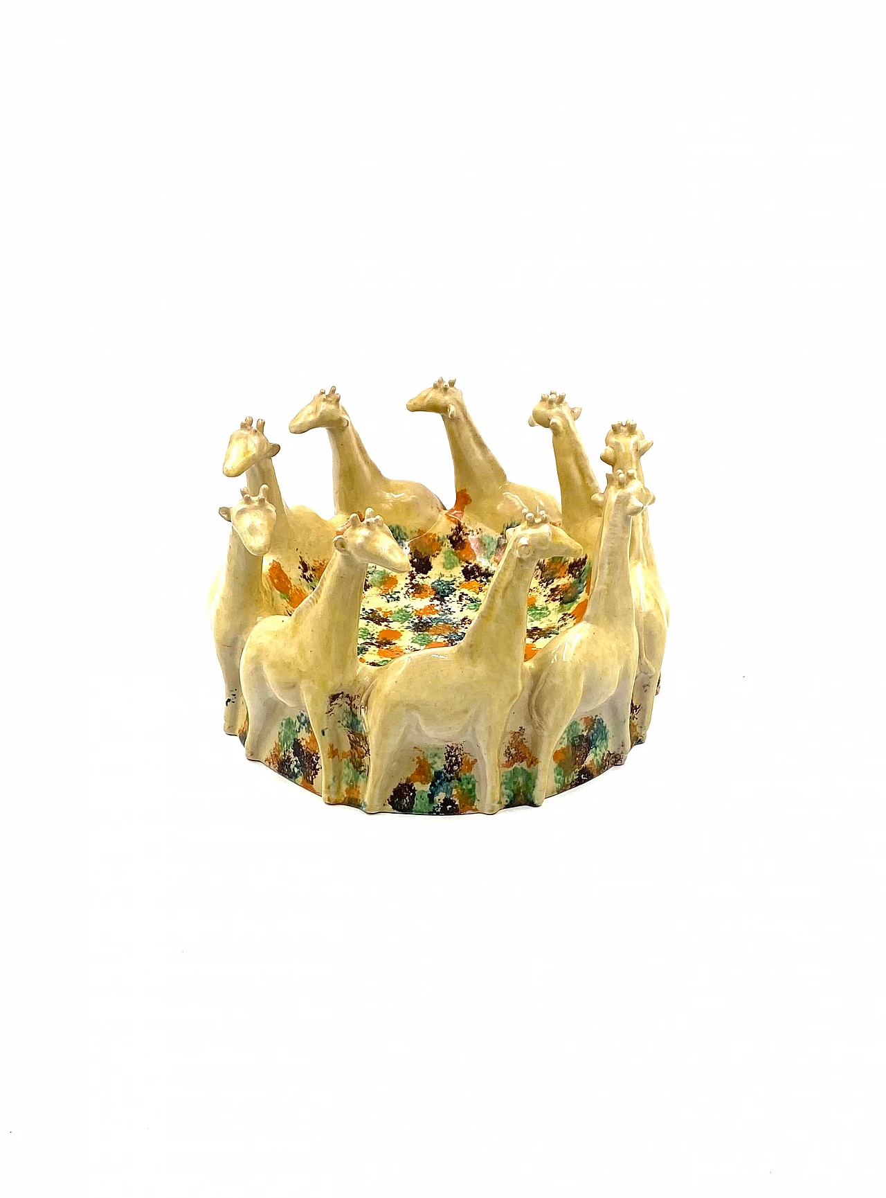 Centrotavola in ceramica di ND Dolfi Ceramiche d'Arte, anni '90 18