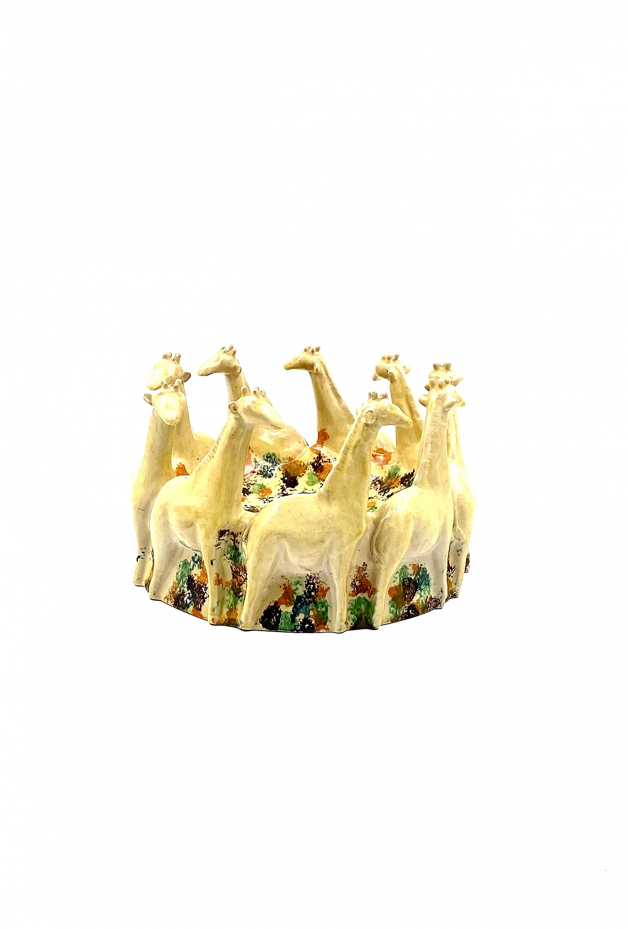 Centrotavola in ceramica di ND Dolfi Ceramiche d'Arte, anni '90 19