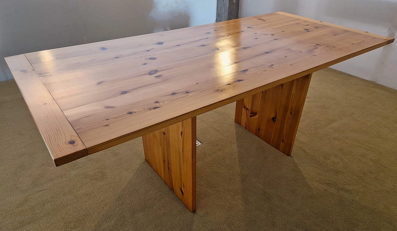 Stone pine table, 1980s 1