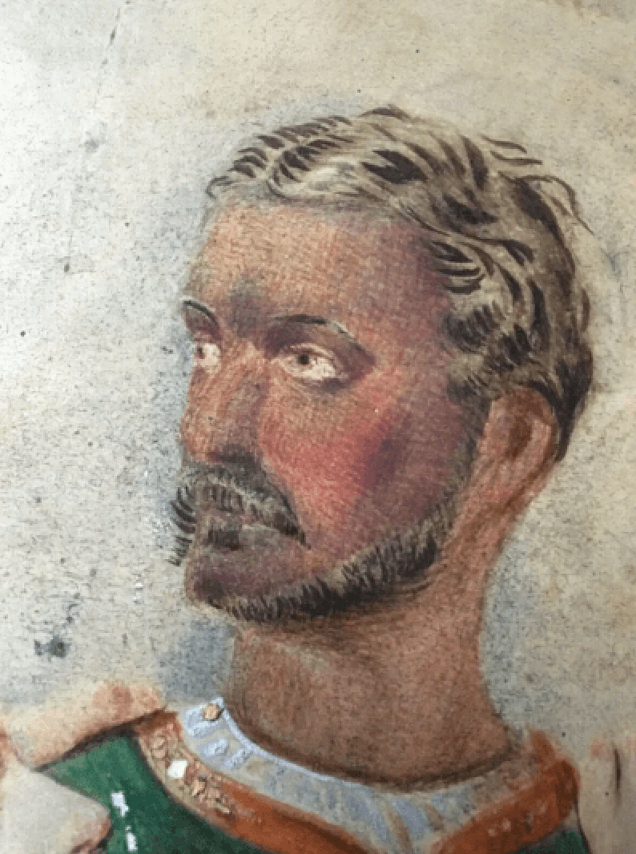 Othello and Desdemona, tempera on photo, 19th century 6