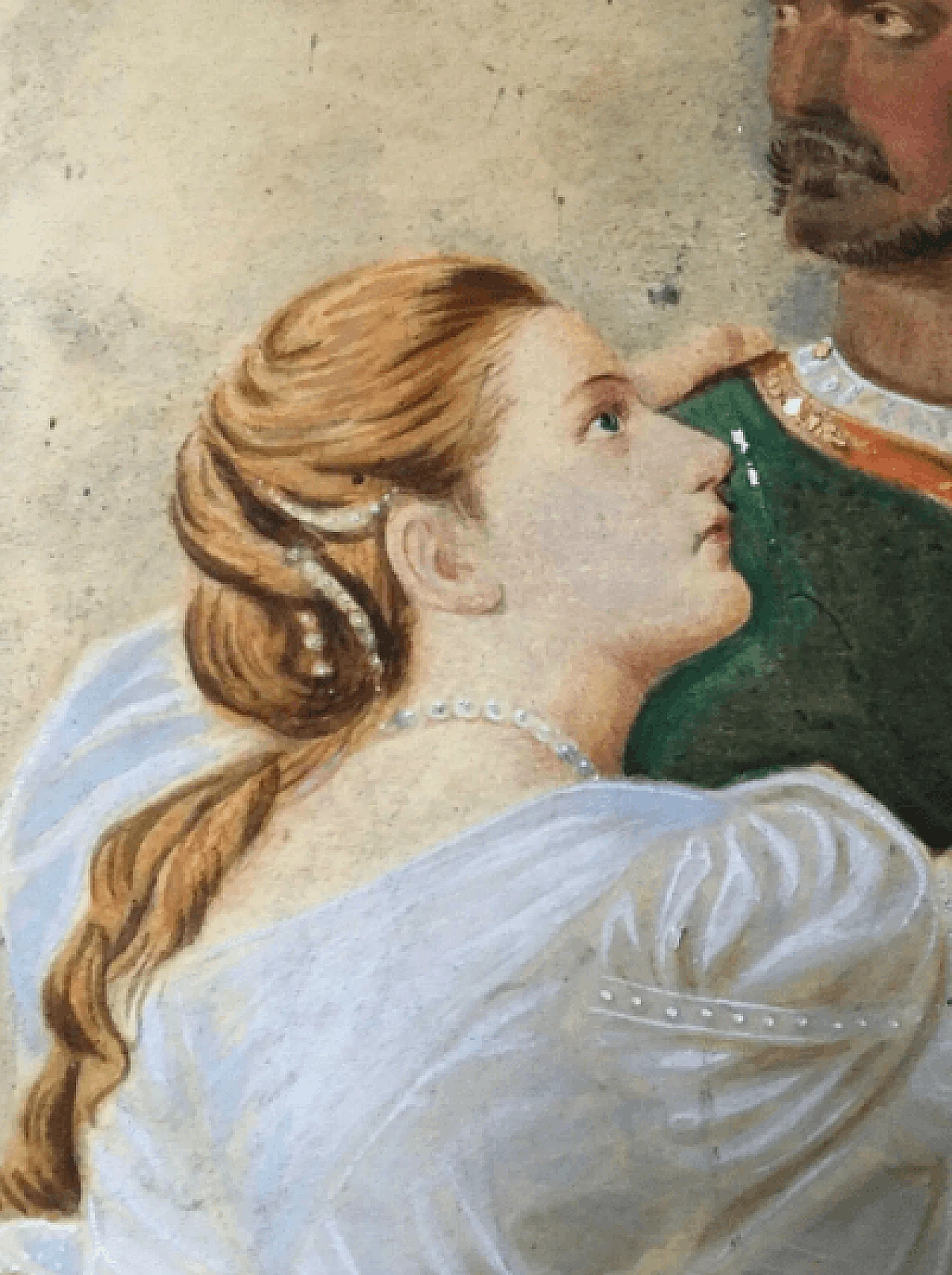 Othello and Desdemona, tempera on photo, 19th century 9