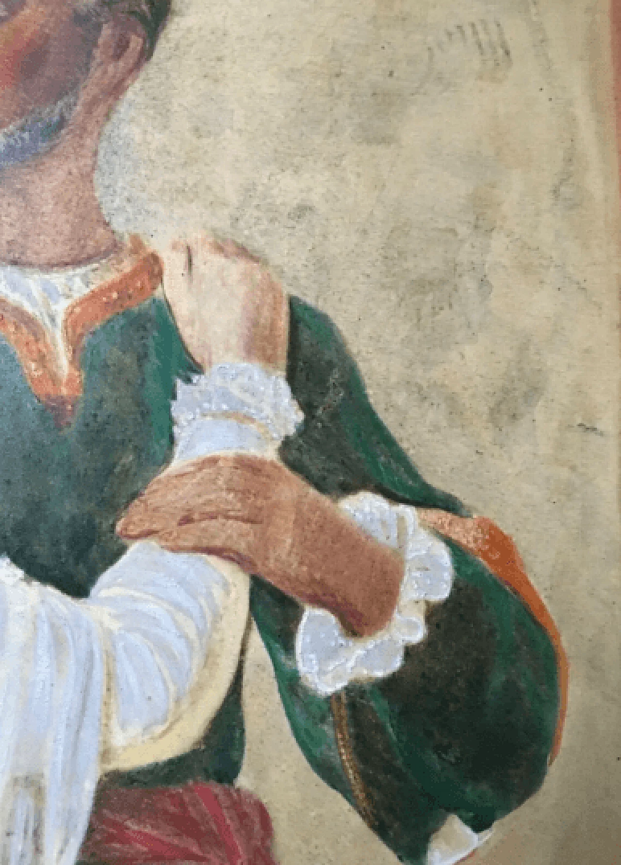 Othello and Desdemona, tempera on photo, 19th century 12