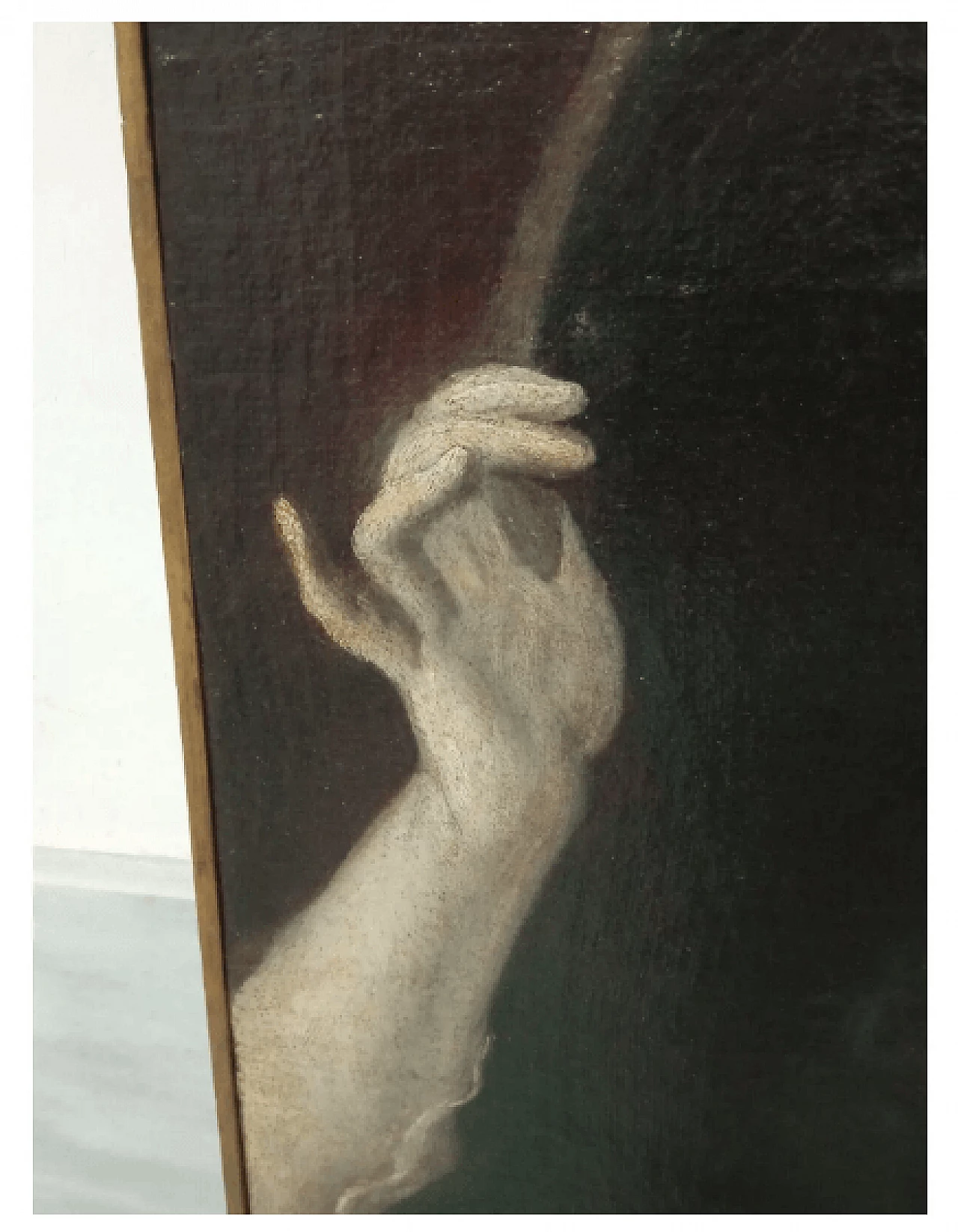 Ritratto di donna francese, dipinto ad olio, '800 9