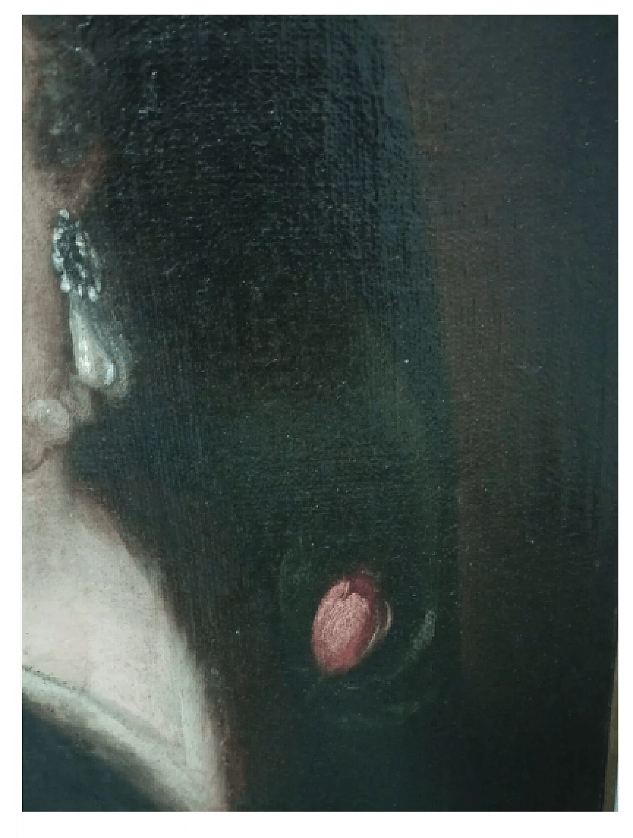 Ritratto di donna francese, dipinto ad olio, '800 10