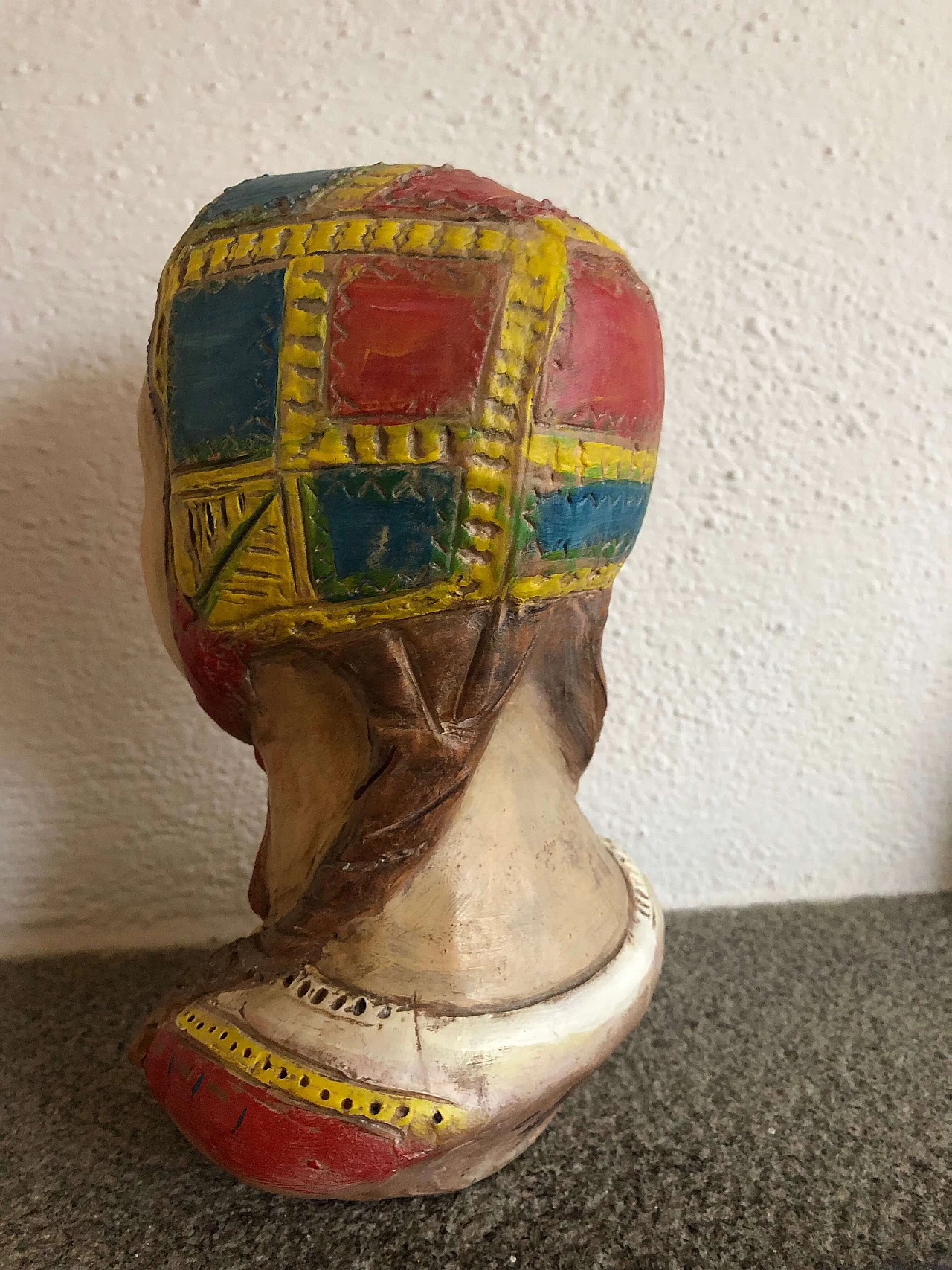 Claudio Pulli, testa di bambina di Desulo, scultura in terracotta, anni '40 2