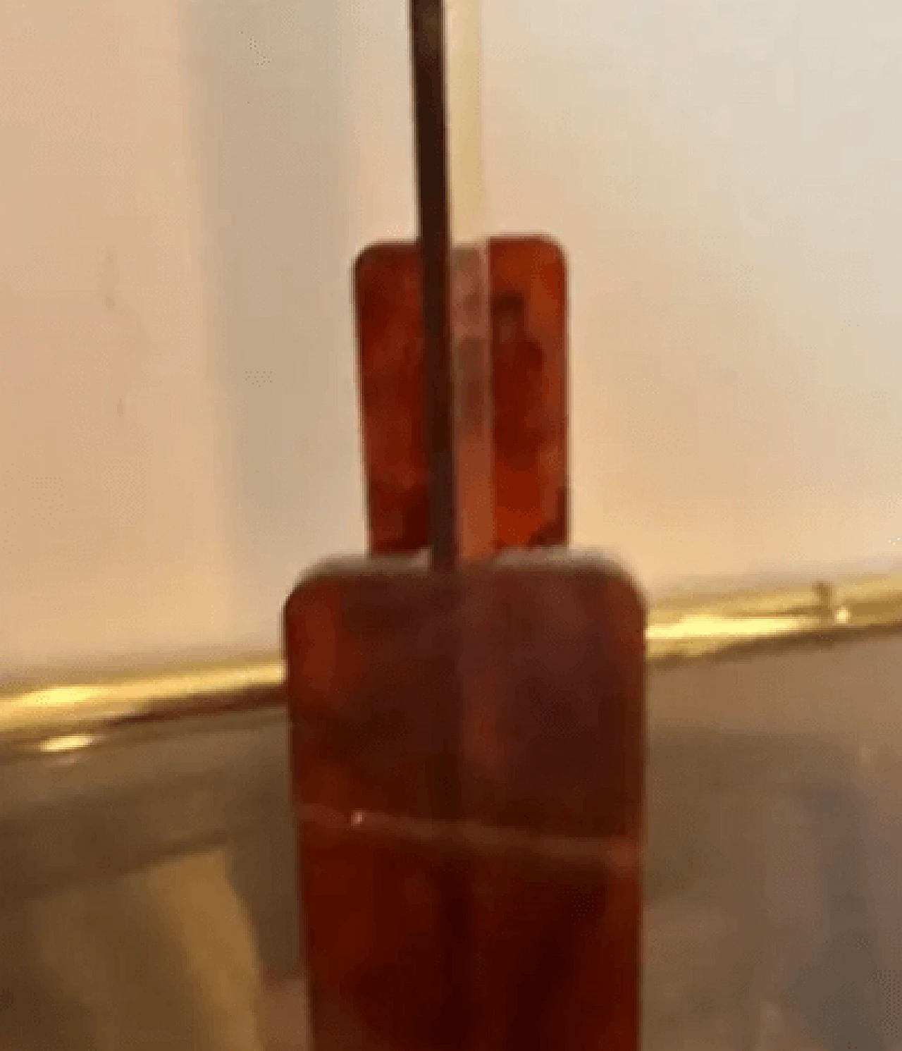 Rectangular lucite faux tortoiseshell frame, 1970s 4