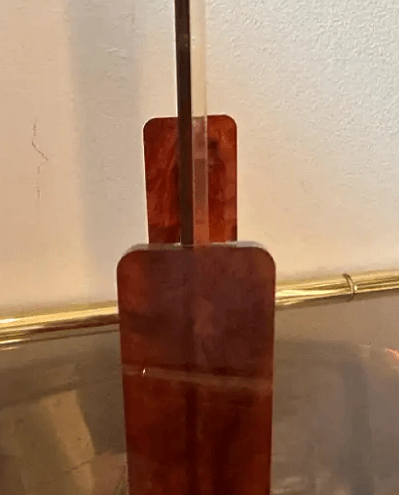 Rectangular lucite faux tortoiseshell frame, 1970s 7