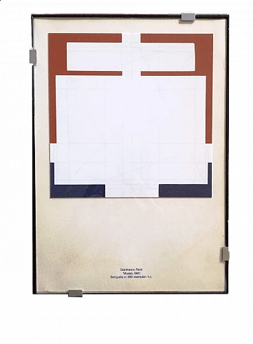 Gianfranco Pardi, Museum, screen print, 1980