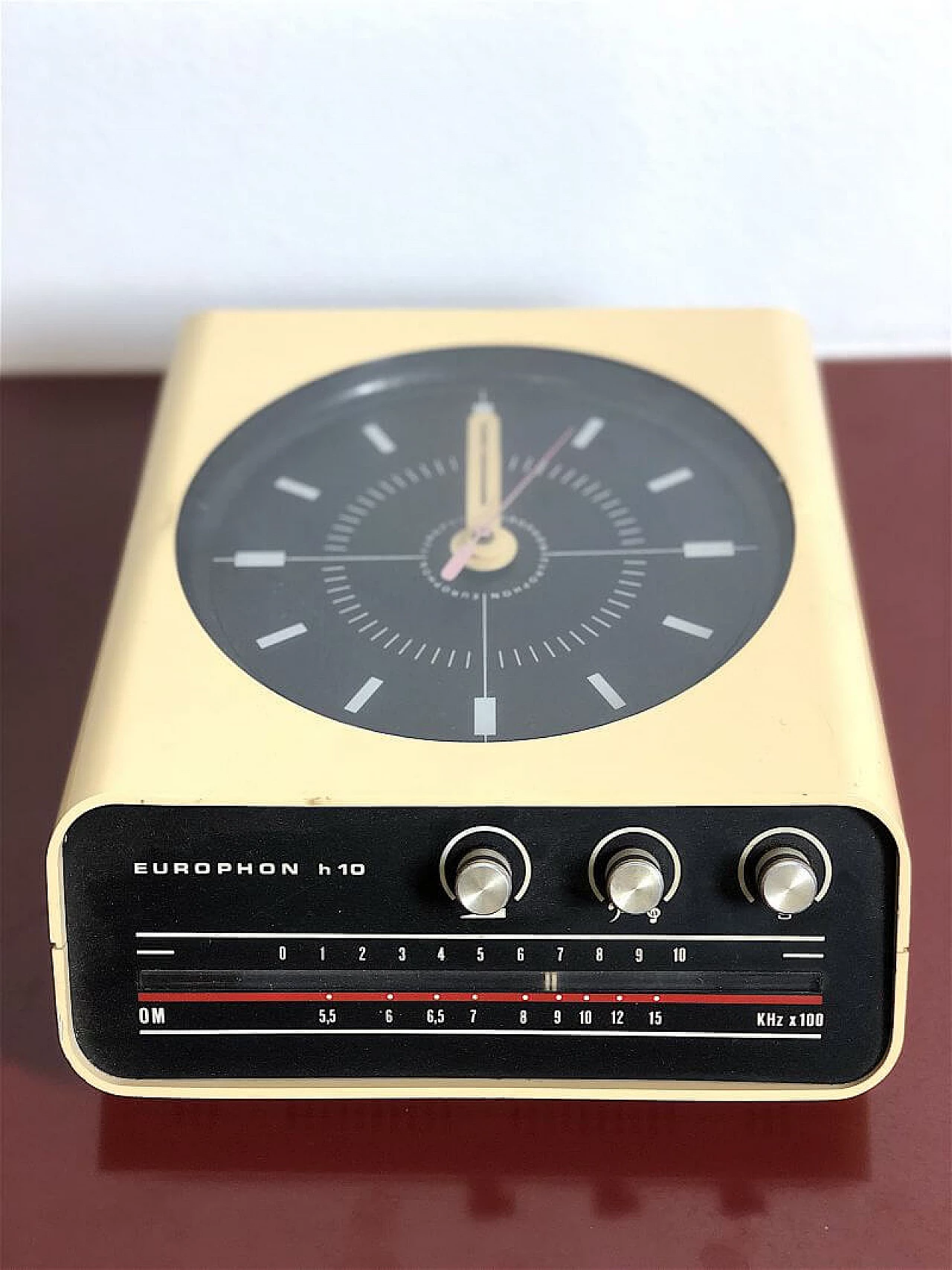 Radio / Clock EUROPHON H10 by Adriano Rampoldi, 1960s 1
