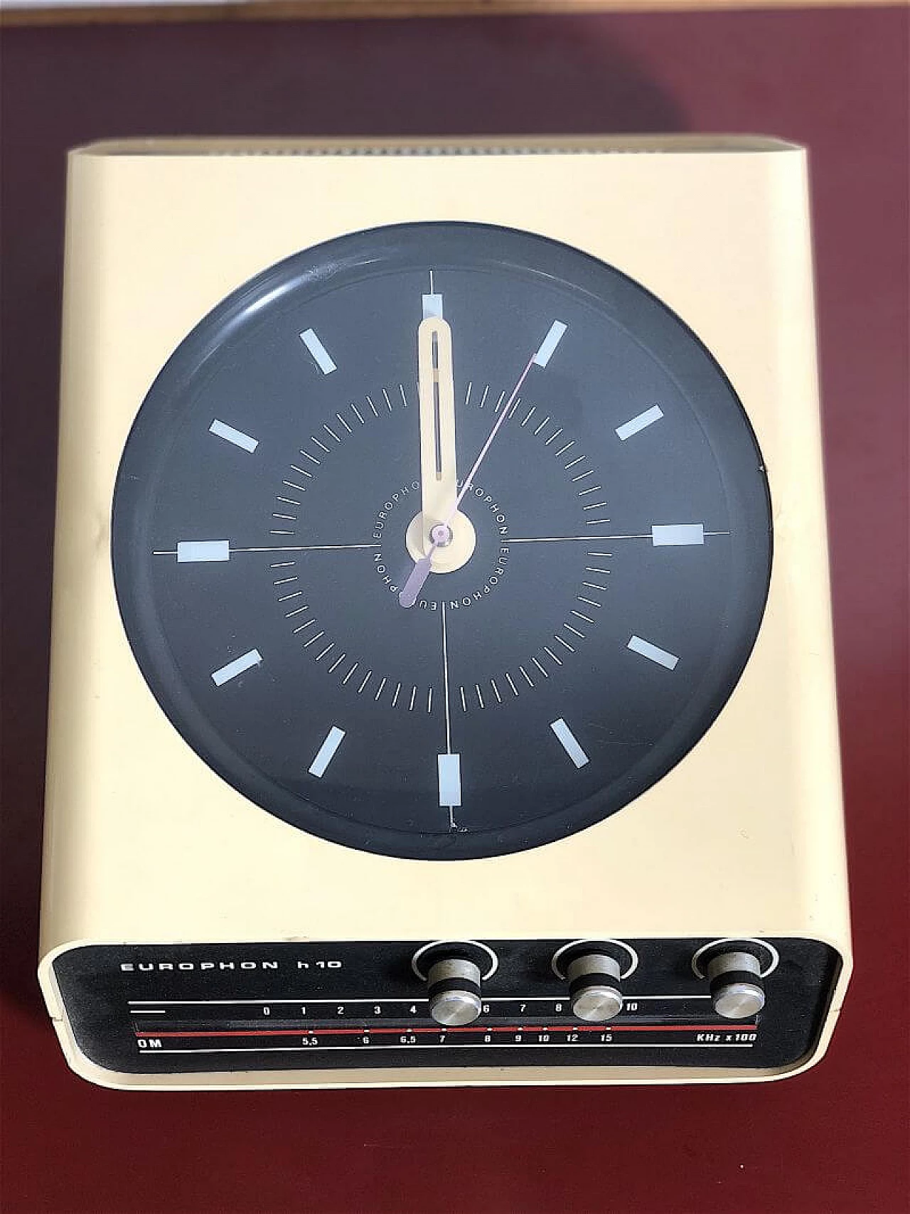 Radio / Clock EUROPHON H10 by Adriano Rampoldi, 1960s 2