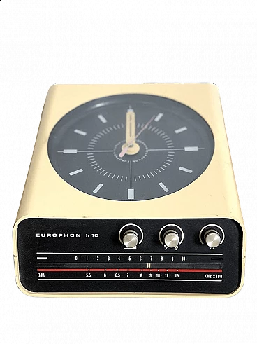 Radio / Clock EUROPHON H10 by Adriano Rampoldi, 1960s