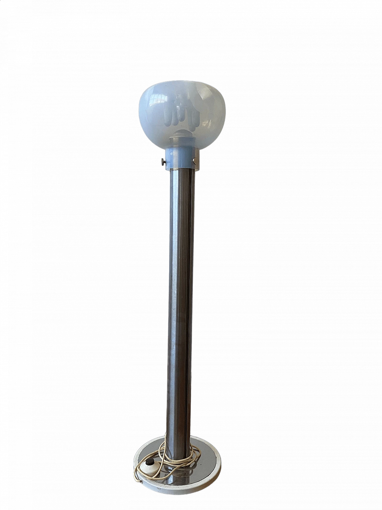 Metal and glass floor lamp attributed to Toni Zuccheri, 1970s 6