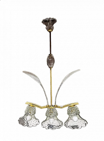 Chandelier attributed to Ercole Barovier for Barovier & Toso, 1940s