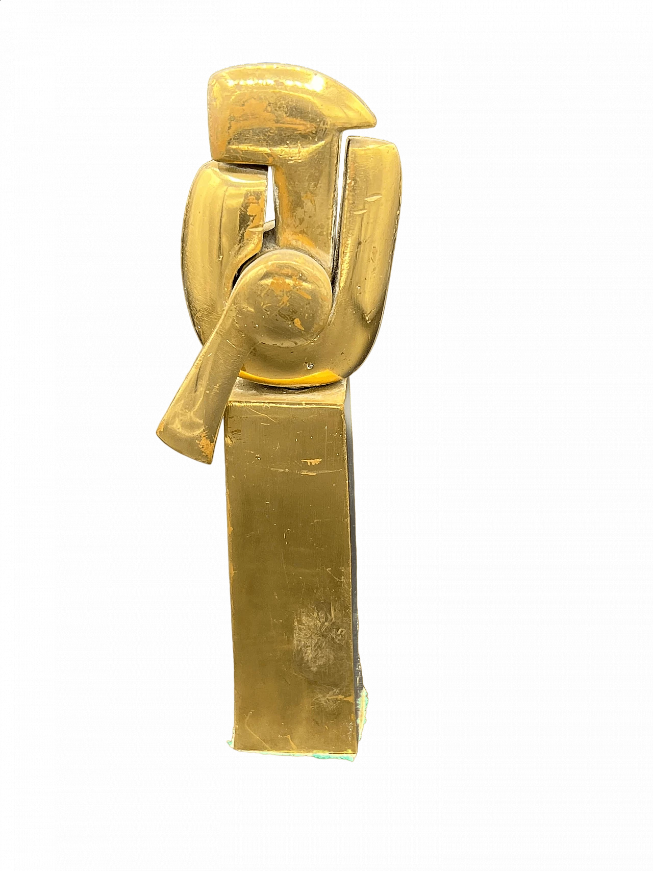 Nado Canuti, composizione astratta, scultura in bronzo 10