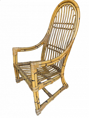 Rattan armchair by Vittorio Bonacina, 1960s
