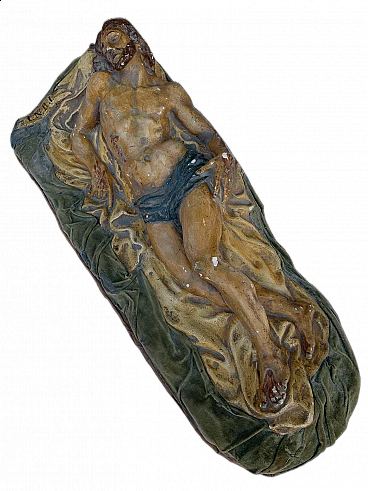 Plaster sculpture of Christ lying down, 19th century