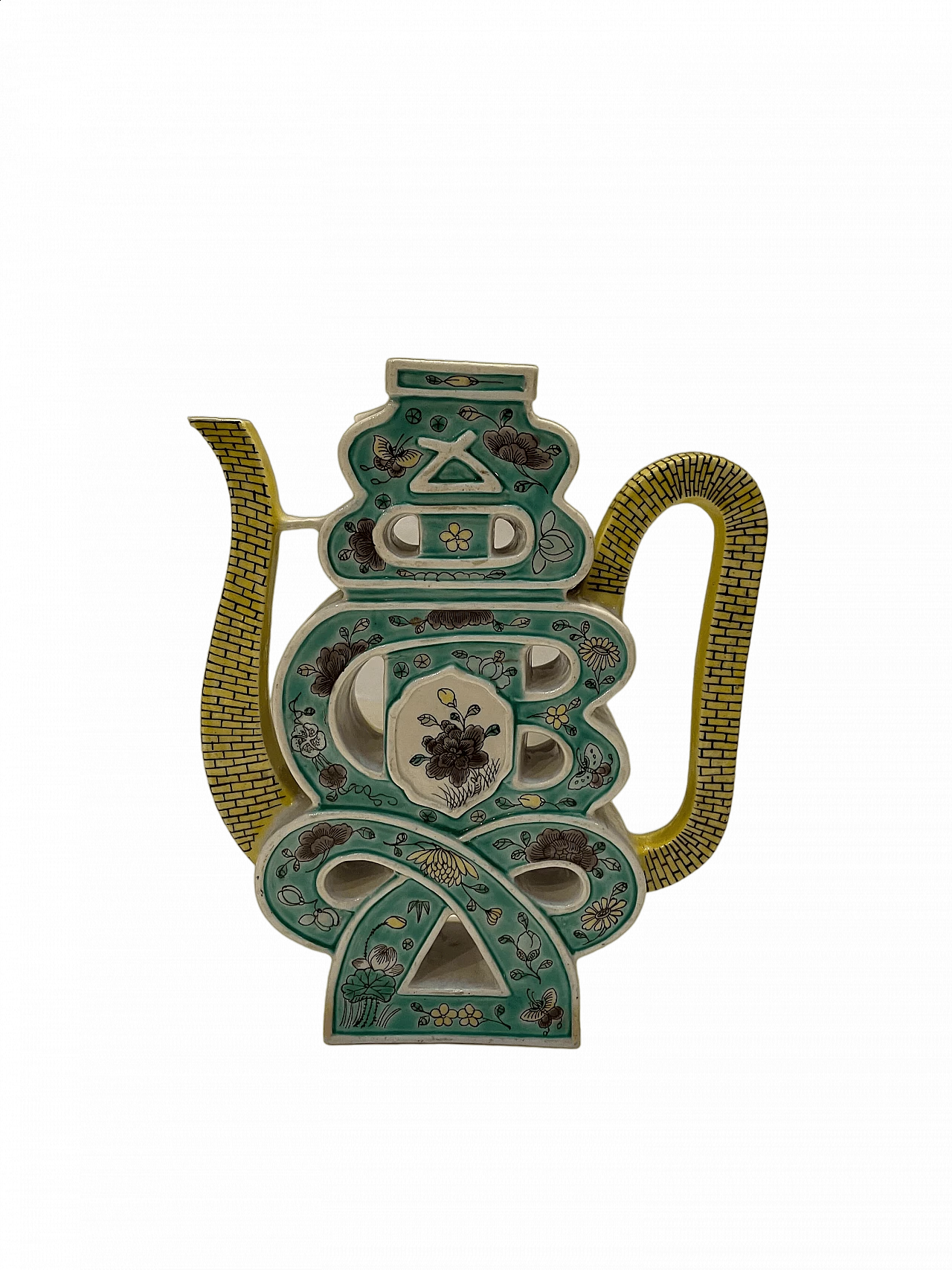 Chinese Famille Verte porcelain teapot, 18th century 7