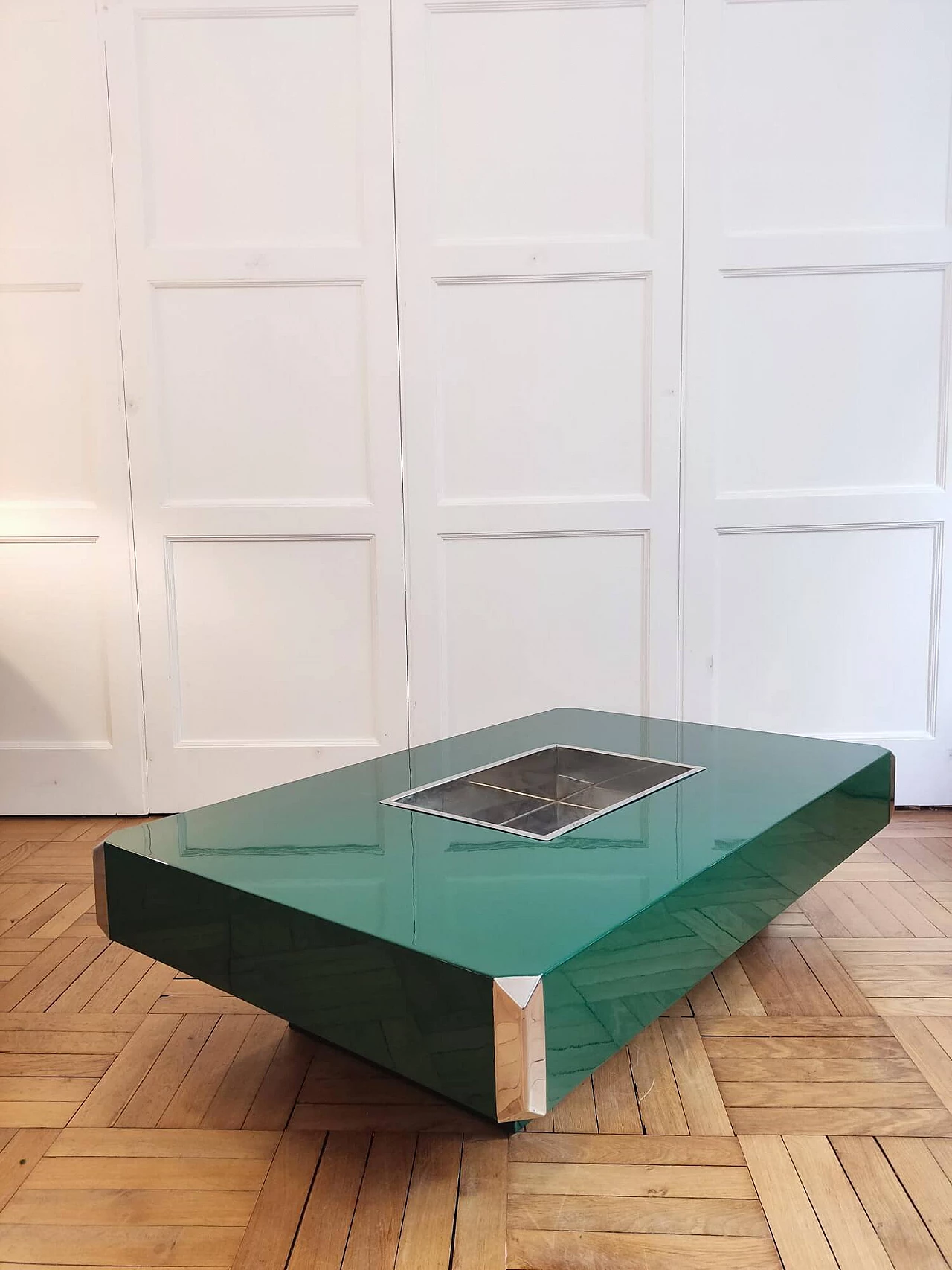 Alveo coffee table by Willy Rizzo for Mario Sabot, 1970s 1