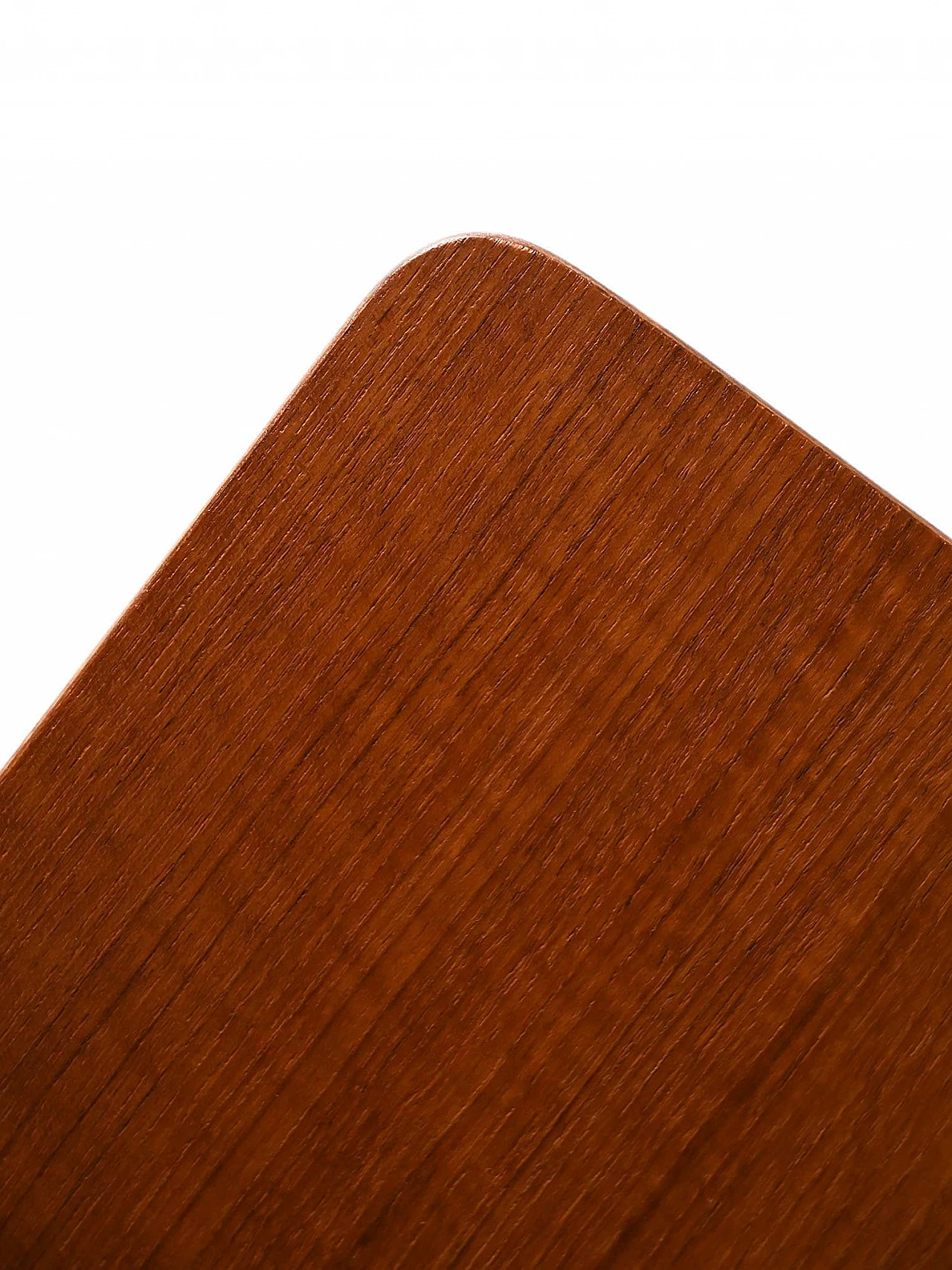 Scandinavian teak bedside table with drawer and double shelf, 1960s 5