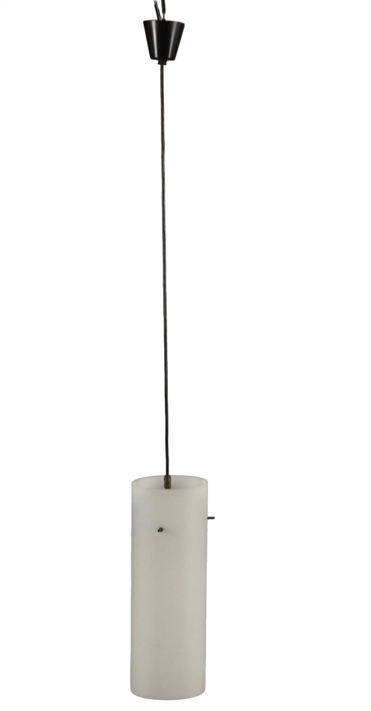 Opaline glass ceiling lamp, 1960s 8