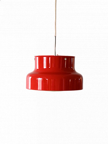 Lampada Bumling rossa di Anders Pehrson per Ateljé Lyktan, anni '60