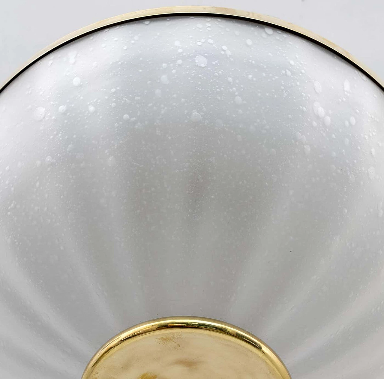 Pulegoso Murano glass and brass ceiling lamp, 1970s 8