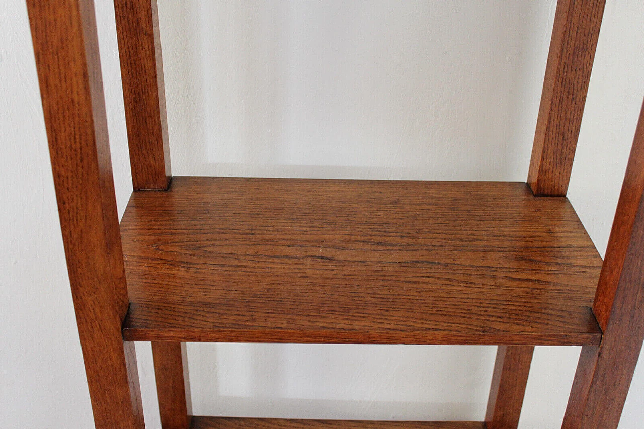 Etagere Art Deco in rovere, anni '40 4