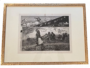 Riproduzione de La figlia di Iorio di Francesco Paolo Michetti, stampa, fine '800