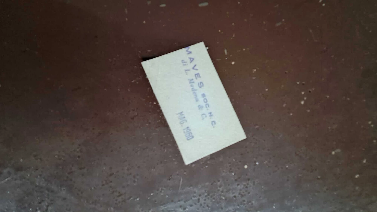 Specchio da parete rotondo con mezzaluna, anni '60 9