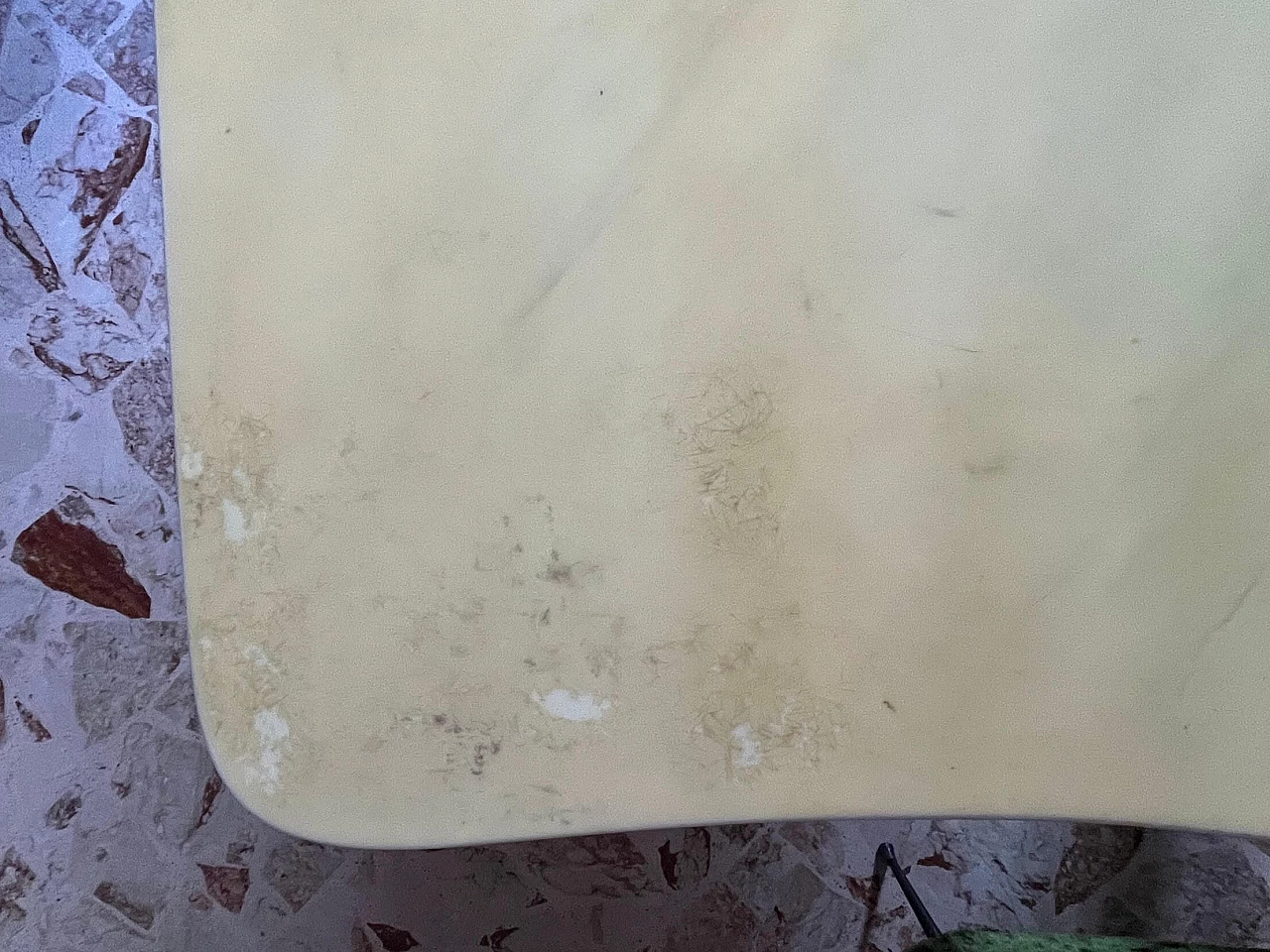 Wooden table with marble top attributable to Osvaldo Borsani, 1950s 5