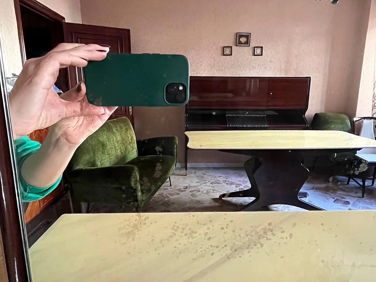 Buffet with mirror in the style of Osvaldo Borsani, 1950s 5